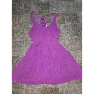 Lush Light Purple High Low Flowy Dress Size Small #888